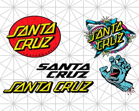 Santa Cruz Logos Svg Bundle Trending Svg Santa Cruz Svg Etsy