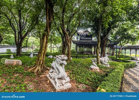 Chinese Zodiac Garden Statues Kowloon Walled City Park Hong Kong Stock