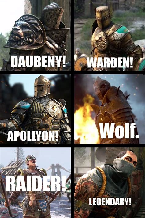 Stuff like this makes me really miss the old for honor. Pin by kody leitch on Games - Ubisoft | Historical memes ...