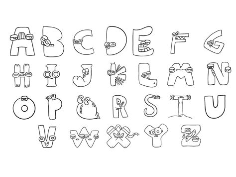 Alphabet Lore Printables