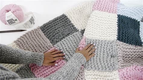 How To Knit A Basic Blanket Step By Step With Knit Aid Узоры для