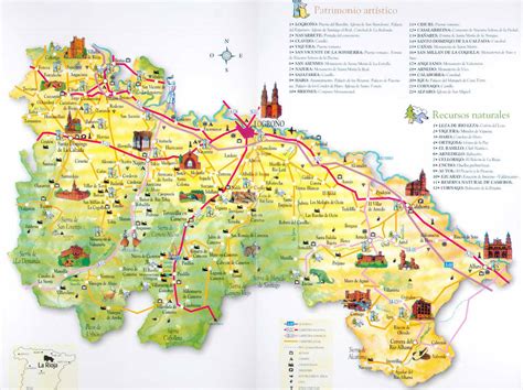 Mapa Turístico De La Rioja Tamaño Completo