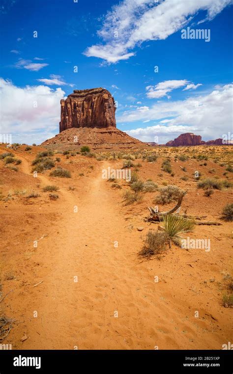Hiking The Wildcat Trail In The Monument Valley In The Usa Stock Photo
