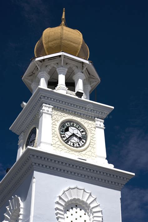 George Town Heritage Clock Tower Stock Photo Image Of Retro