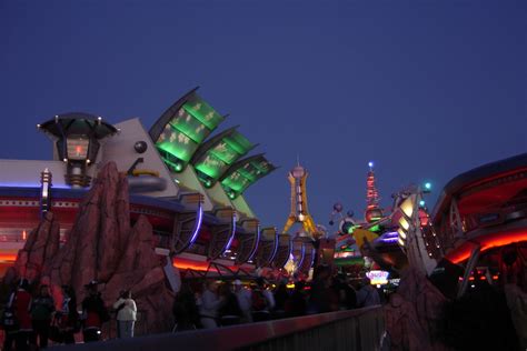 Tomorrowland is one of the themed areas of the magic kingdom at walt disney world resort, showcasing walt disney's visions of the future. Disney Vacation Kingdom: Tomorrowland at Night