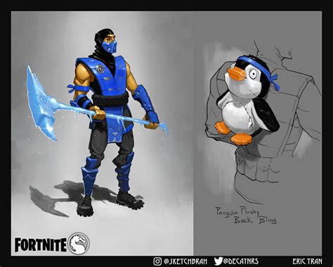 So, here's the thing with iron man as a tier 100 skin: Fortnite x Mortal Kombat Sub-Zero fan art by Eric Tran ...
