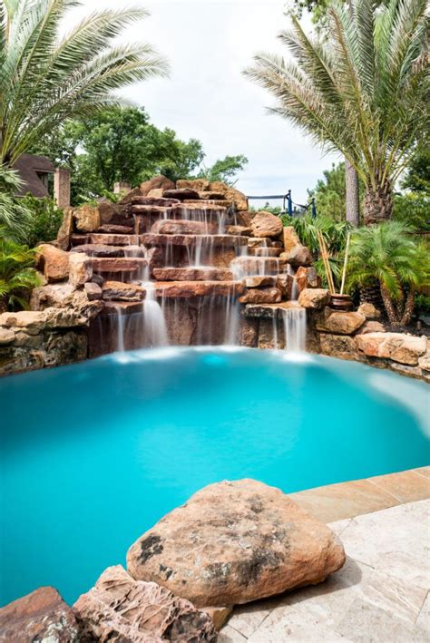 More About Water Features The Grotto Platinum Pools Houston Tx