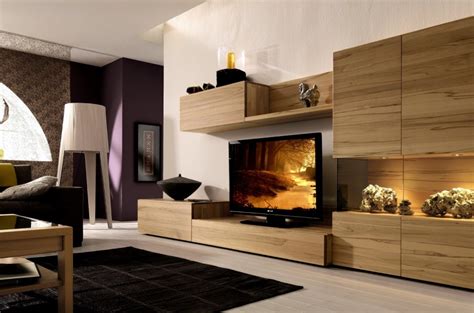 Two doors and two drawers provide plenty of room for storing additional media. Unique TV Consoles that Bring More Appealing Visual Details to Your Living Room - HomesFeed