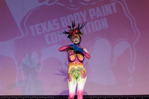 Sexy Colorful Moments From The 2019 Texas Body Paint Competition San