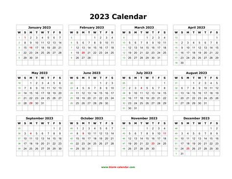 2023 Calendar With Week Numbers Shopmallmy