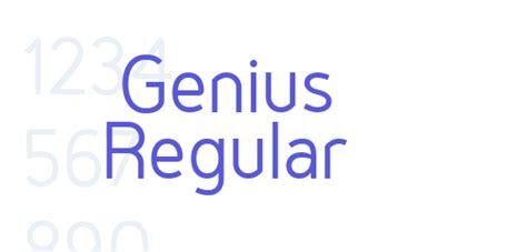 Genius Regular Font Free Download Now