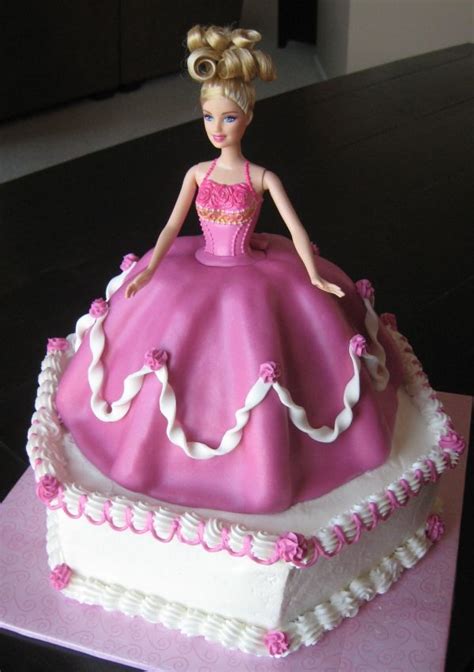 Barbie Princess Cake Baking Barbie Doll Birthday Cake 7th Birthday Cakes Barbie Doll Cakes