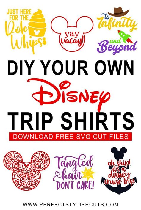 FREE Disney Vacation SVG Files For Cricut Projects | Disney trip shirts