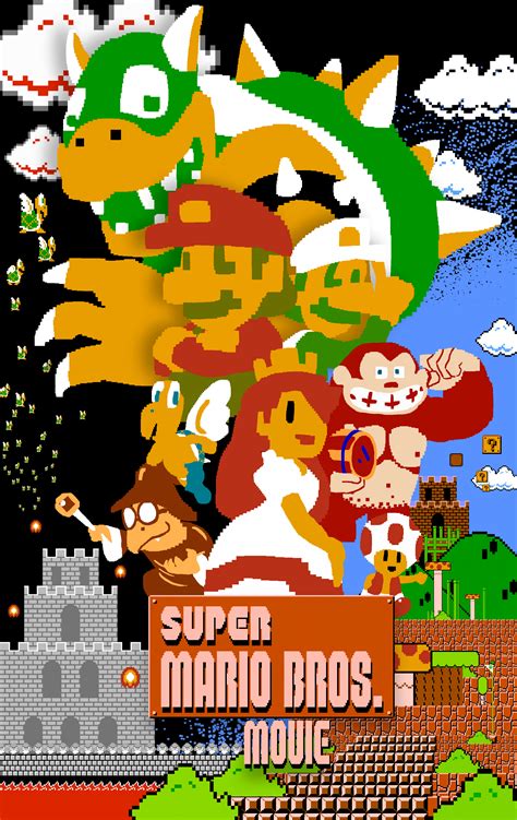 Hey I Remade The Movie Poster Based On The Smb1 Sprites OC R Mario