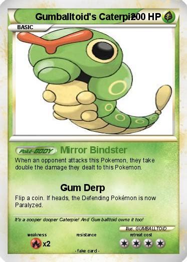 Card caterpie collage pokemon tcg. Pokémon Gumballtoid s Caterpie - Mirror Bindster - My Pokemon Card