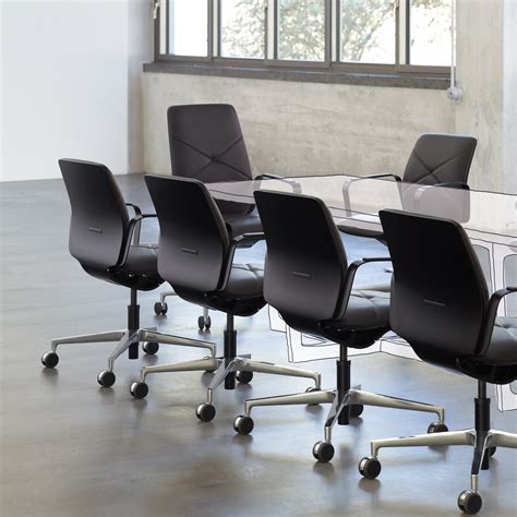 Cushioned eames repro office visitors' chairs. ConWork Conference Chair | Boardroom Seating | Apres Furniture