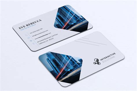 فایل لایه باز کارت ویزیت شرکتی با طراحی ساده Business Card ایران جی