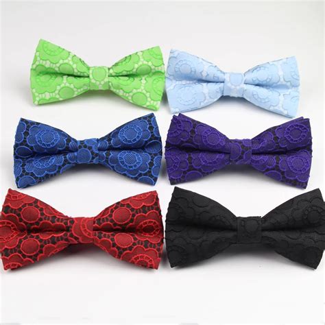 Men Striped Floral Bowties Men Colorful Bow Ties Hard And Cool Neckwear