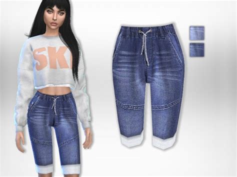 The Sims Resource Capri Jeans By Puresim • Sims 4 Downloads