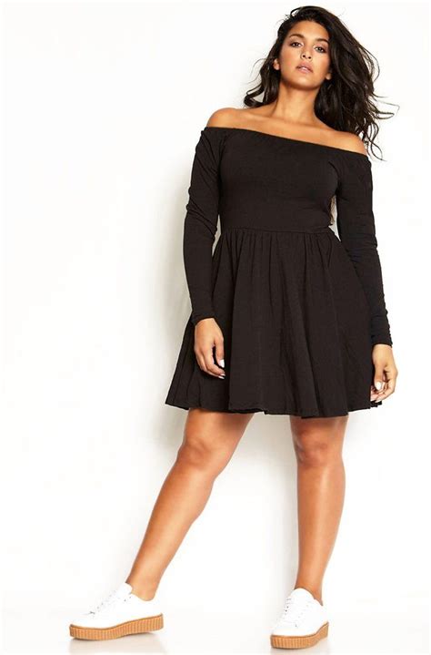 Rebdolls Taking Over Over The Shoulder Mini Dress Black Fashion