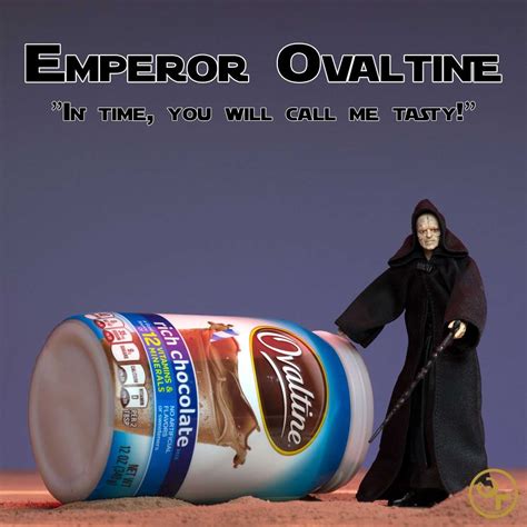 Emperor Palpatine Chocolate Powder Emperor Ovaltine Bored Panda