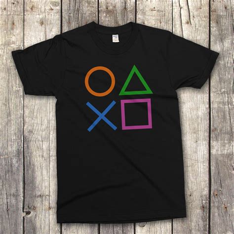 Design your own shirt with a personalized logo, brand name, and more. PLAYSTATION CONTROLLER PS2 PS3 PS4 MENS COOL GAMING T ...