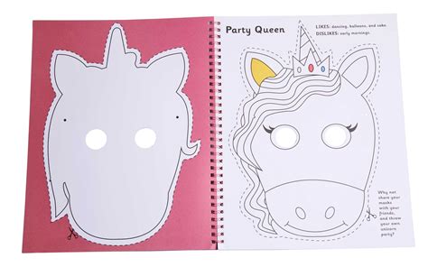 Color And Cut Masks Unicorns Book By Insight Kids Official Publisher