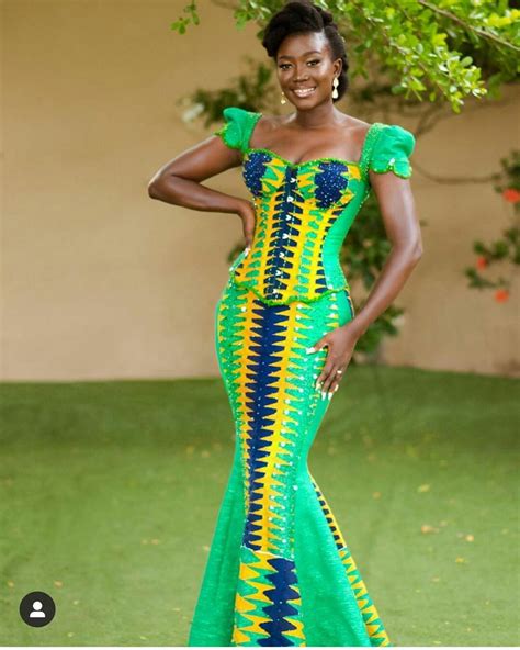 Gorgeous Ghana Kente Styles For Engagement And All Occasions Short