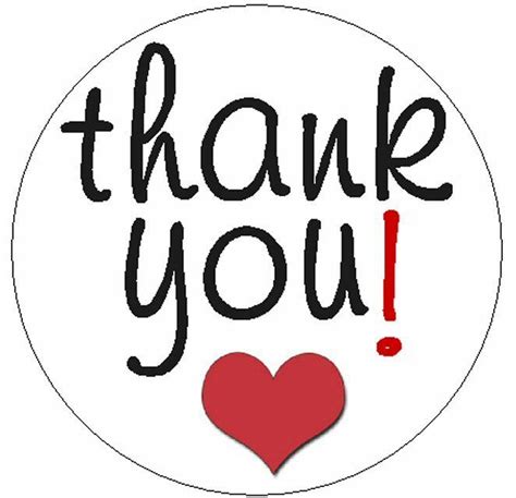 Buy thank you labels and get the best deals at the lowest prices on ebay! THANK YOU STICKER - with Red Heart | eBay