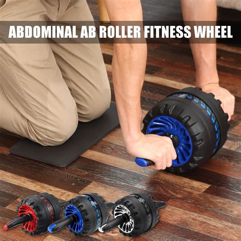 Other Outdoors Automatic Rebound Fitness Abdominal Wheel Roller With Kneed Pad Ab Muscle Train