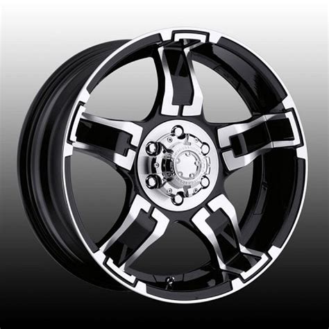 Ultra 193 194 Drifter Black W Diamond Machined Custom Rims Wheels