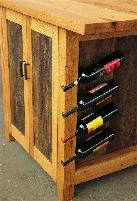 Just install under cabinet wine racks and arrange all your wine collection neatly. Kitchen Island with Wine Rack Design Options - HomesFeed