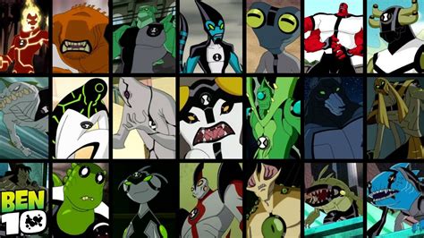 Every Alien Transformations In Original Series Ben 10 Youtube