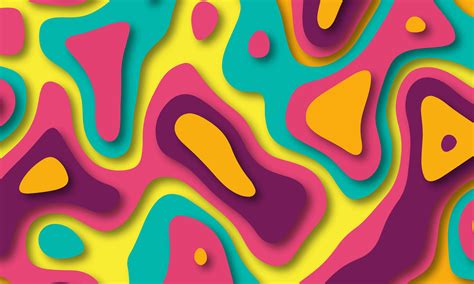 Papercut Colorful Layers 3d Color Texture Background 245962 Vector Art