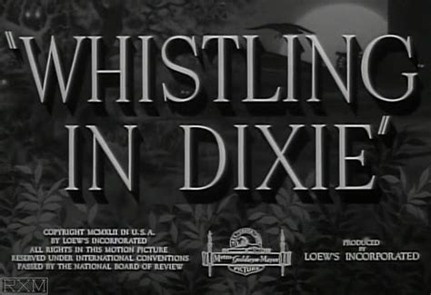 whistling in dixie 1942 coins in movies