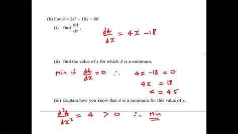 Igcse Cambridge And Edexcel Calculus Differentiation Worked Past