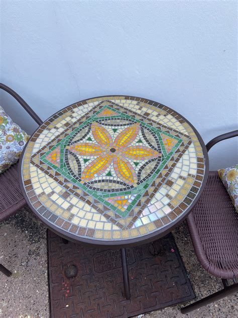Sunflower 2020 Mosaic Bistro Table Outdoor Use Etsy