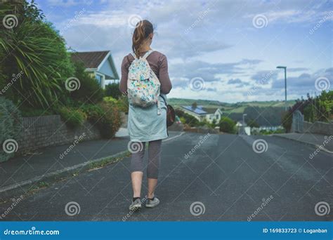 Young Woman In The Suburbs Stock Image Image Of Happy 169833723