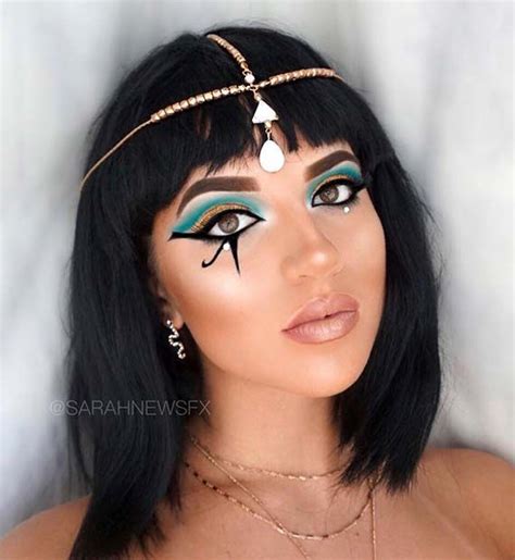 19 Cleopatra Makeup Ideas For Halloween Stayglam Maquillaje Cleopatra Maquillaje Egipcio