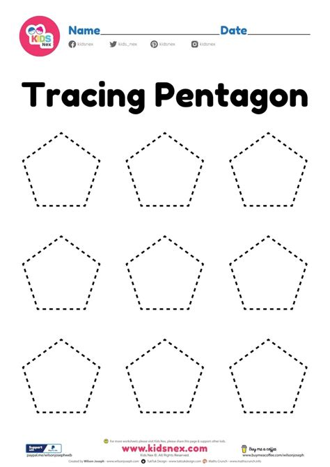 Pentagon Shape Worksheet Free Printable Pdf For Preschool
