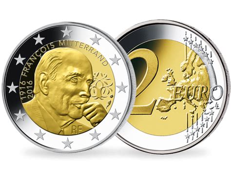 2 Euro Münze François Mitterrand Frankreich 2016 Mdm Deutsche Münze