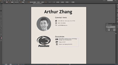 Graphic Resumes And Adobe Illustrator