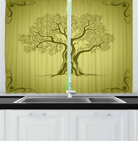 On the other end you find the bold darker colors like forest green and. Olive Green Curtains 2 Panels Set, Mediterranean Olive ...