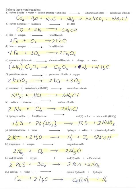 Balancing equations race answer key chemfiesta tessshebaylo from balancing equations practice worksheet answers , source 49 balancing chemical equations worksheets with answers counting from balancing equations practice worksheet answers , source. Balancing Equations Worksheet