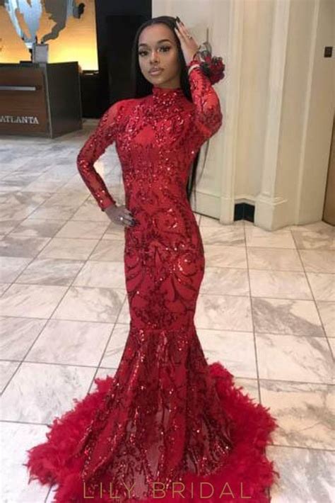 Check out our black feather dress selection for the very best in unique or custom, handmade pieces from our dresses shops. Sequin Feathers Fur High Neck Long Sleeves Long Solid ...