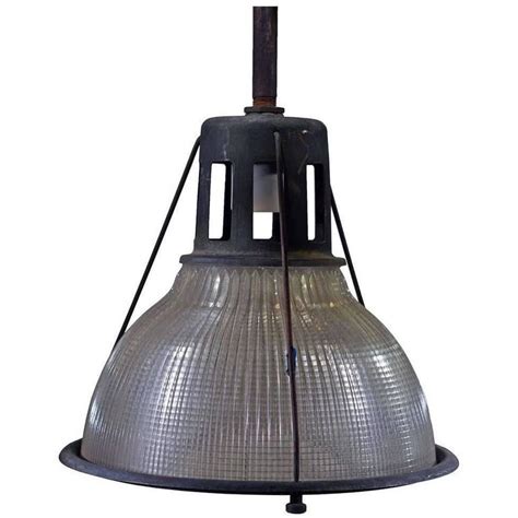 Industrial Ribbed Pendant Lamp By Holophane At 1stdibs