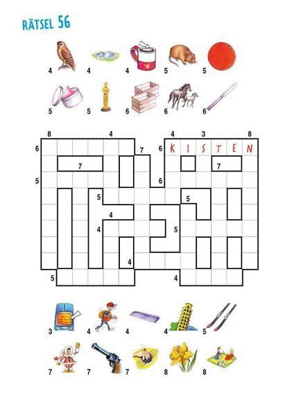 Dieses kreuzworträtsel mit bildern macht kindern richtig spaß. Kreuzworträtsel. Ab 10 Jahren - Buch - buecher.de