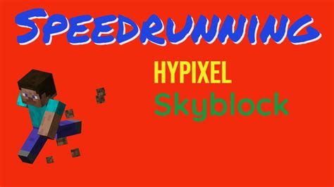 Beating Tommy Innits Speedrun Record Hypixel Skyblock Speedrun Youtube