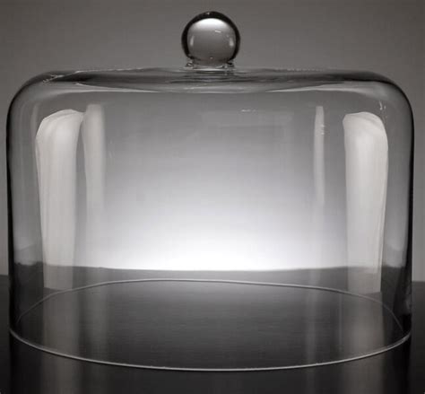 Stonebriar 9 inch clear glass dome cloche with rustic wooden base, antique bell jar display dome, for plants, succulents, fairy lights, photos, medals, decorative fill, and more, medium. Glass Dome Cake Cover. Barski - Handmade Glass Cake Dome ...