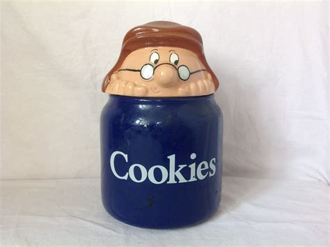 1992 Tetley Teafolk Cookie Jar Gaffer Wade Etsy Uk Cookie Jars Jar